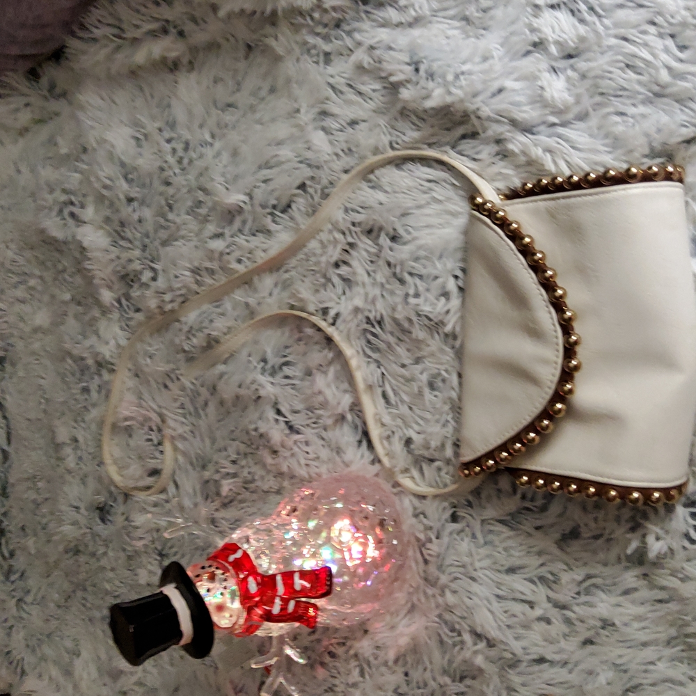 Cato white leather bag